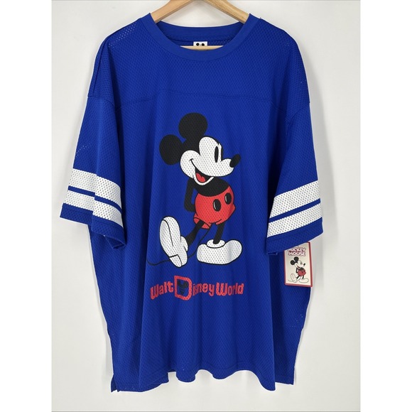 Disney Other - Walt Disney World Classic Mickey Mouse Football Jersey Shirt Top Unisex 2X NWT!